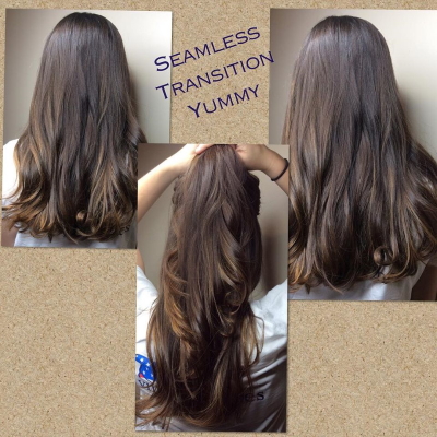 balayage sweep or paint no harsh regrowth line foiliage bronde freehand paint open air paint
